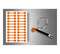 Autocollats Sticker Bijoux Prix Etiquette Magasin Bijouterie - Orange / Lot De 110