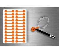 Autocollats Sticker Bijoux Prix Etiquette Magasin Bijouterie - Orange / Lot De 44