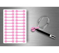 Autocollats Sticker Bijoux Prix Etiquette Magasin Bijouterie - Rose / Lot De 110