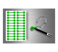 Autocollats Sticker Bijoux Prix Etiquette Magasin Bijouterie - Vert / Lot De 44