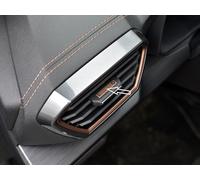 autoCOVR Couvercle en acier pour Cupra.Leon Formentor | Couleur style COOPER - décorations pour interrupteurs de ventilation | 4 pièces inox V1 V2 VZ1 VZ2 VZ3 VZ5 VZ Veloz Edition Leon Tuning