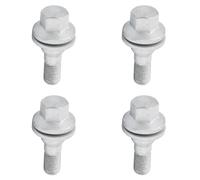 Autocraft Lot 4 boulons de Roue M12x1.5 mm - tête 17 mm, Conique 60°, Longueur 48 mm - Compatible pour Citroën, Peugeot, Opel, Fiat, DS - OEM 29208, 540567