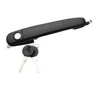 Autocraft Poignée de Porte Extérieur Avant Gauche ou Droite + Barillet avec clés compatible pour Volkswagen POLO version 6N et Caddy OEM 6N0837207 1H0837061