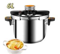Autocuiseu 6l, cocotte-minute, pressure cooker ,marmite express compatible plaques de cuisson à gaz et à induction, antidéflagrant