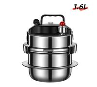 Autocuiseur 1 6 L - Petit cocotte-minute - Miniature portable - Acier inoxydable 304 - Pour camping roulotte cuisine domestique