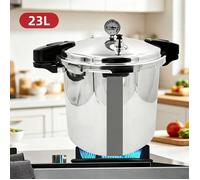 Autocuiseur 23 L - Aluminium - Diamètre 32 cm, hauteur 29 cm - Compatible gaz et induction - Pour usage domestique et professionnel