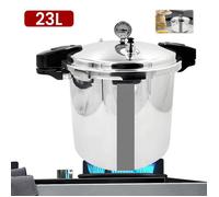 Autocuiseur 23 L, Cocotte Minute avec manomètre, soupape de sécurité anti-explosion de 10 psi, Cuisinières à gaz plaques à induction