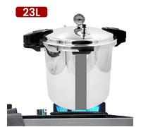 Autocuiseur 23L- Autocuiseur et stérilisateur avec manomètre, soupape de sécurité antidéflagrante de 10 PSI, extra large-100kpa