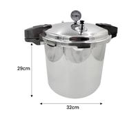 Autocuiseur 23L Grande Capacité - en Aluminium - Soupape de Sécurité Anti-Explosion 10psi - Compatible Induction et Gaz