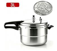 Autocuiseur 3L, autocuiseur en alliage d'aluminium, cuisson à la vapeur double usage, panier vapeur