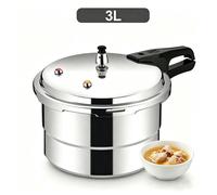 Autocuiseur 3L autocuiseur en alliage d'aluminium double usage : cuisson-vapeur et mijotage convient aux gaz et à l'induction