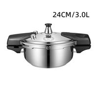 Autocuiseur 3L, Cocotte minute, acier inoxydable, Protection sécurité, cuisson rapide, antidéflagrant, 80KPa, Pour Gaz Électricité