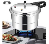 Autocuiseur 3L En Aluminium 18cm Avec Panier Vapeur Cocotte-Minute Compacte Pour Gaz Et Induction Marmite À Pression 18 × 14cm