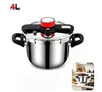 Autocuiseur 4L 22cm Inox 201 100 kPa Compatible Induction Gaz Base Tricouche Sécurité Multiple Lave-Vaisselle
