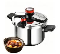 Autocuiseur 4L Cocotte-minute Marmite Autocuiseur Inoxydable 3 Réglages Sécurité Gaz Induction Ménage 4L antidéflagrant