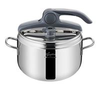 Autocuiseur 5 L En Acier Inoxydable 18/10 22 Cm,Casserole Induction Et À Gaz,Couvercle À Ouverture Facile,Fond Irradial Plus Tripl