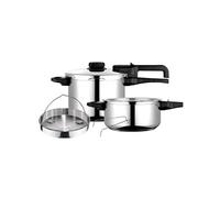Autocuiseur 6 + 4 L, Induction, Acier Inoxydable 18/10, Régulateur de Pression
