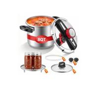 Autocuiseur 7 L Acier Inox Panier Cuisson Couvercle Verre Trempé 3 Niveaux Pression 100 kPa Compatible Tous Feux