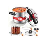 VEVOR Autocuiseur 7 L Casserole Pression 22 cm en Acier Inox avec Panier Cuisson Argent