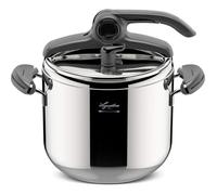 Autocuiseur 7 L En Acier Inoxydable 18/10 22 Cm,Casserole Induction Et À Gaz,Couvercle À Ouverture Facile,Fond 3 Couches Irradial