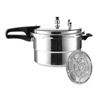 Autocuiseur 7L, autocuiseur en alliage d'aluminium, Cocotte-minute, compatible gaz/induction, panier vapeur