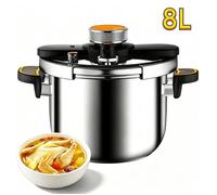 Autocuiseur 8L Autocuiseur professionnel Autocuiseur antidéflagrant inox Épais Sécurité Durable appareil cuisson professionnel