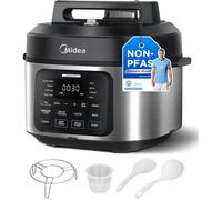 Autocuiseur 9-En-1,Multicuiseur 6L Avec 12 Fonctions,Cuiseur De Riz,Vapeur,Yaourtière,Mijoteuse,Sous-Vide,Sauté,Avec Livre De Rece