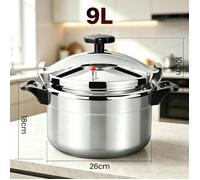 Autocuiseur 9L Cocotte Minute adapté aux cuisinières à gaz pour une utilisation domestique et professionnelle antidéflagrant
