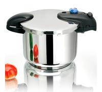 KITCHEN MOVE - ASO22-6L - Cocotte minute à baïonnette 6L - Cuve INOX - Diamètre 22 cm avec panier cuisson vapeur