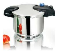 KITCHEN MOVE Autocuiseur à baïonnette Ø22cm 6L ILLICO en acier Inox avec panier cuisson, Silver