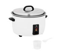 Royal Catering Cuiseur à Riz professionnel 2 650 W, 19 litres, Boîtier Inox, Cuve Aluminium Antiadhésive, Verre Mesureur et Cuillère Vapeur Électrique Pour Restaurant