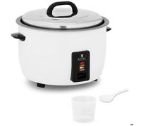 Royal Catering Cuiseur à Riz professionnel 1 950 W 13 litres Boîtier Inox Cuve Aluminium Antiadhésive Verre Mesureur et Cuillère Vapeur Électrique Pour Restaurant