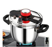 Autocuiseur - Autocuiseur de 4 L - Cuisson Rapide et Uniforme - Robuste et durable - Pour Gaz et Électricité - Acier inoxydable