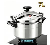 Autocuiseur autocuiseur en aluminium Autocuiseur antidéflagrant Cocotte Minute avec Valve de Sécurité pour cuisinière à gaz 7L