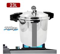 Autocuiseur Avec manomètre - 23L - Cocotte minute - Soupape de sécurité antidéflagrante10 psi - 32cm diamètre - Hauteur 29cm