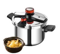 Autocuiseur - Cocotte minute - 2 niveaux de pression - Inox - 4L - antidéflagrant - Grande capacité - Tous feux compatibles