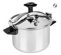 autocuiseur de 10L pour 7 à 10 personnes argent noir