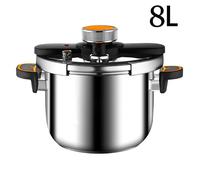 Autocuiseur de 8 litres, multifonctionnel - antidéflagrant - compatible avec les cuisinières à gaz - en acier inoxydable