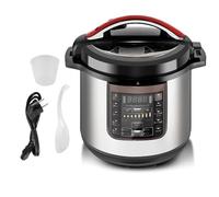 Autocuiseur Électrique Multifonction 12 L - Ragoût, Soupe, Riz, Mijoteuse Avec Minuterie, Maintien Au Chaud, Décompression Automatique