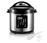 Autocuiseur Électrique Multifonction 6 L: Cuisson, Soupe, Vapeur, Riz, Cuisson Lente, Minuterie 24h, Maintien Au Chaud Automatique, Cuve Intérieure En Acier Inoxydable.