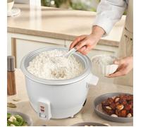 Autocuiseur Électrique Riz 4L Pot Inox 700W Cuiseur Multifonction Cuisson Riz Ragoût Vapeur Timer Pour Quotidien