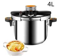 Autocuiseur en Acier Inoxydable 4L - Multicuiseur à Cuisson - Compatible Plaques à Induction et à Gaz - Antidéflagrant - Durable