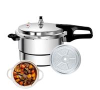 Autocuiseur en acier inoxydable | Autocuiseur 7L avec panier vapeur | Pot en acier inoxydable | Autocuiseurs classiques à dôme haut | Pour la soupe, le ragoût de poisson, la cuisson à induction, cuisi