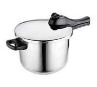 Autocuiseur en acier inoxydable Batterie de cuisine, Compatible for induction, gaz, électrique une cuisinière, Cuisinière Pression Compatible induction, 6 litres
