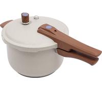 autocuiseur en acier inoxydable de 7L avec soupape d'évacuation (Beige)