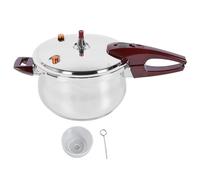 Autocuiseur en acier inoxydable, grande capacité, cuisson rapide, avec soupape de verrouillage de sécurité pour cuisinière à gaz à induction, autocuiseur haute pression durable et (7L)
