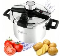 Autocuiseur en acier inoxydable, multicuiseur à induction/gaz 6 litres/8 litres, cuisson rapide, compatible avec les cuisinières à charbon et à gaz. ✨Caractéristiques techniques✨➡️Capacité : 6 L/8 L➡️
