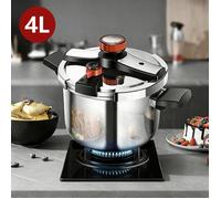 Autocuiseur en acier inoxydable trois vitesses réglables antidéflagrant et renforcé adapté à toutes les cuisines - 4 L