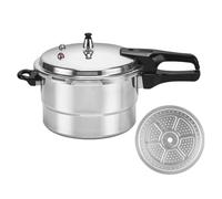 Autocuiseur En Aluminium - Marmite Vapeur 5 L, Ustensile De Cuisine Robuste, Récipient À Chauffage Rapide, Poignée Anti-fuite Avec Soupape Sécurité | Pour Légumes, Volaille, Fruits Mer, Restaurant, Us
