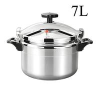 Autocuiseur en aluminium multi cuisine autocuiseur cuisinière à gaz pour maison restaurant autocuiseur antidéflagrant 7 L argent